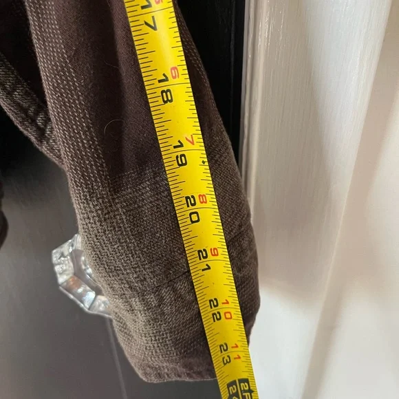 Levi's Brown and Green Flannel Plaid Shirt - Picture 3 of 6